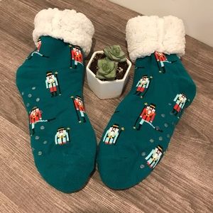 Nutcracker Christmas Fuzzy Socks